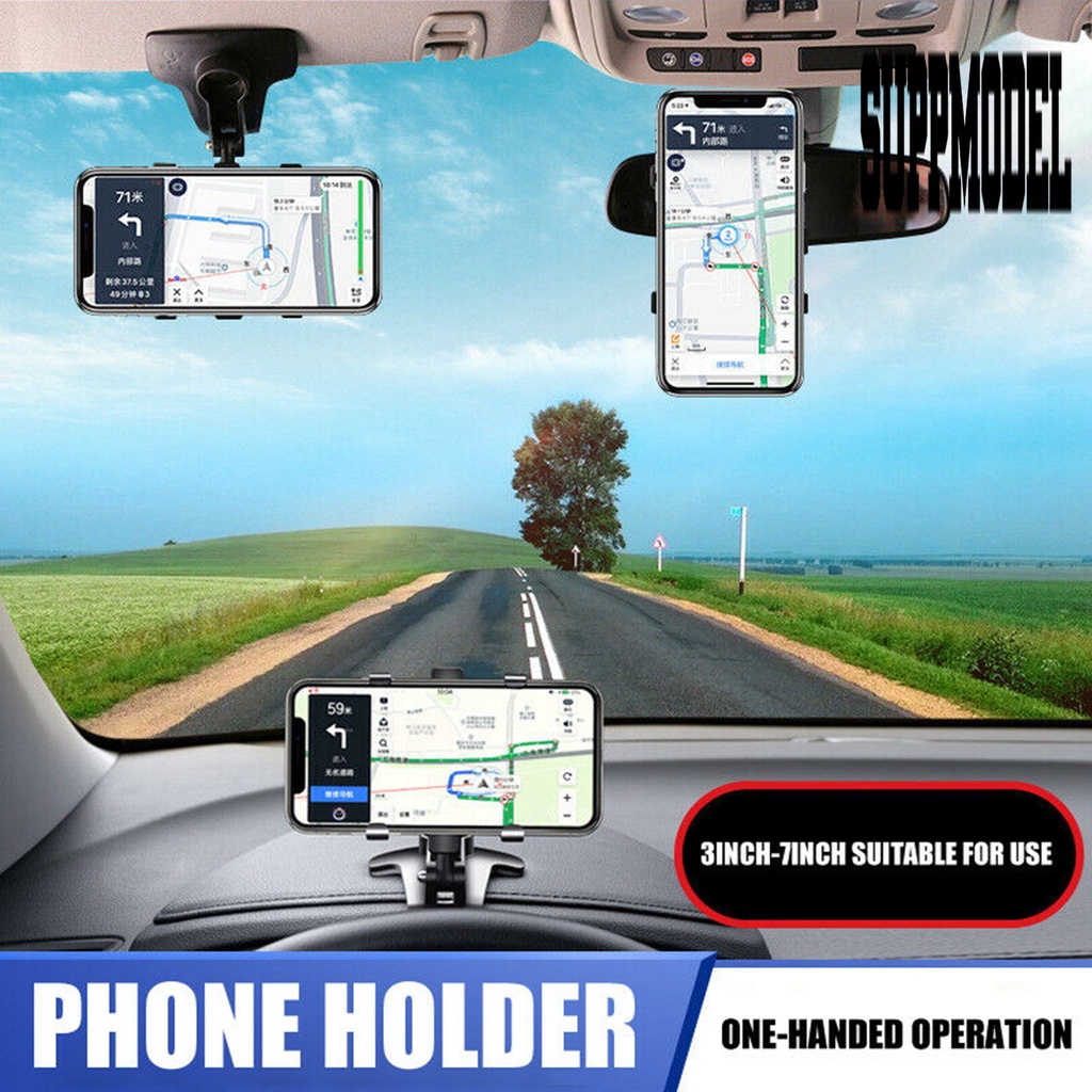 Holder Handphone / Kartu Parkir 1200 Derajat Untuk Dashboard Mobil