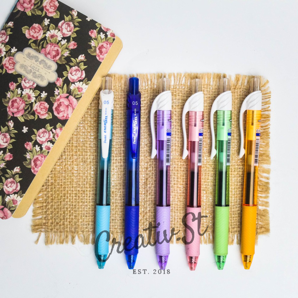 

PENTEL Energel Bln 105 Blue Ink Bolpen Gel Pena Tinta 0.5 Mm