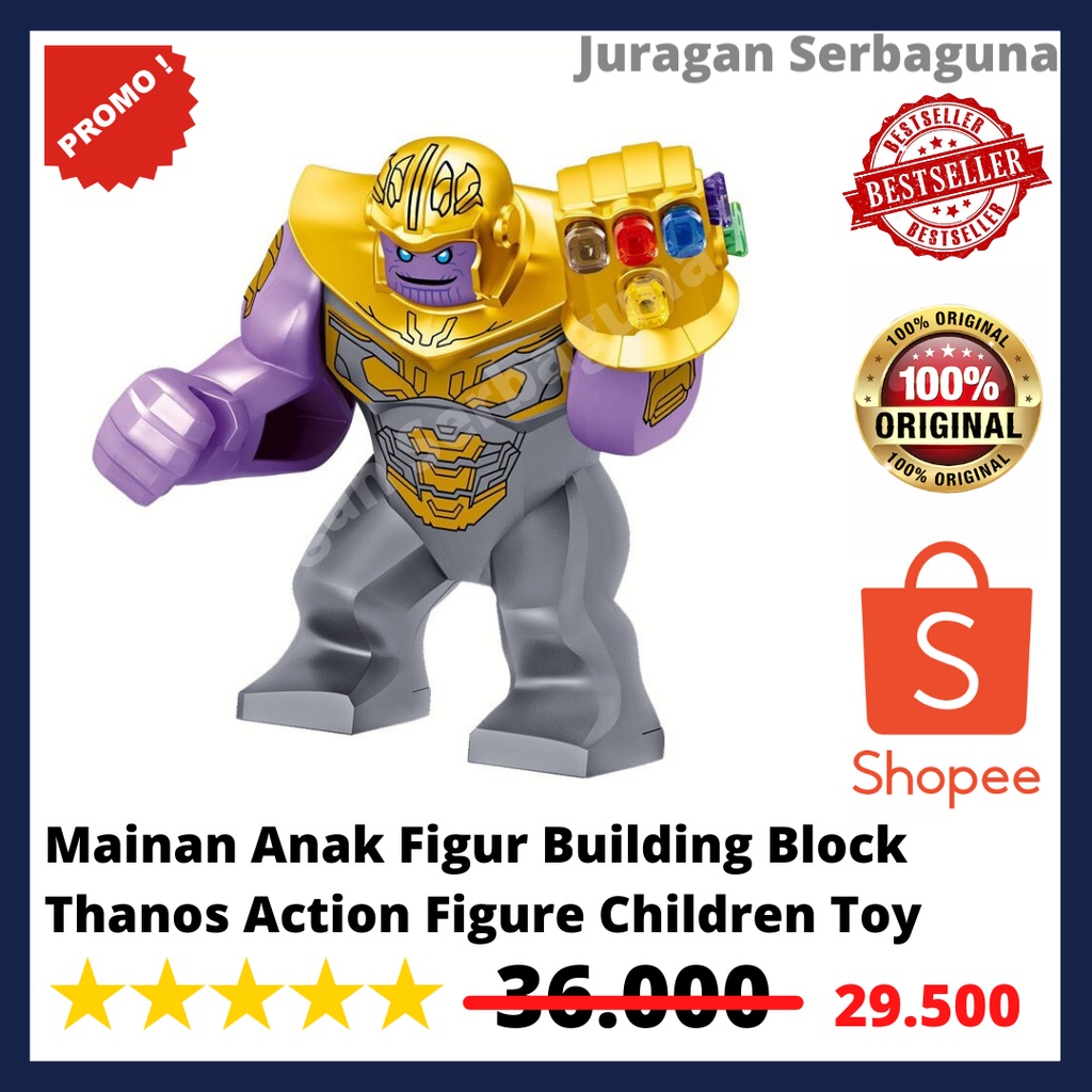 Mainan Anak Figur Building Block Thanos Action Figure Children Toy