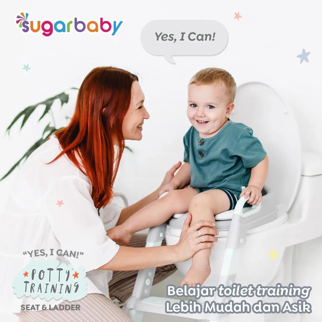 SUGARBABY POTTY TRAINING SEAT&amp;LADDER / POTTY SEAT TOILET TRAINING ANAK