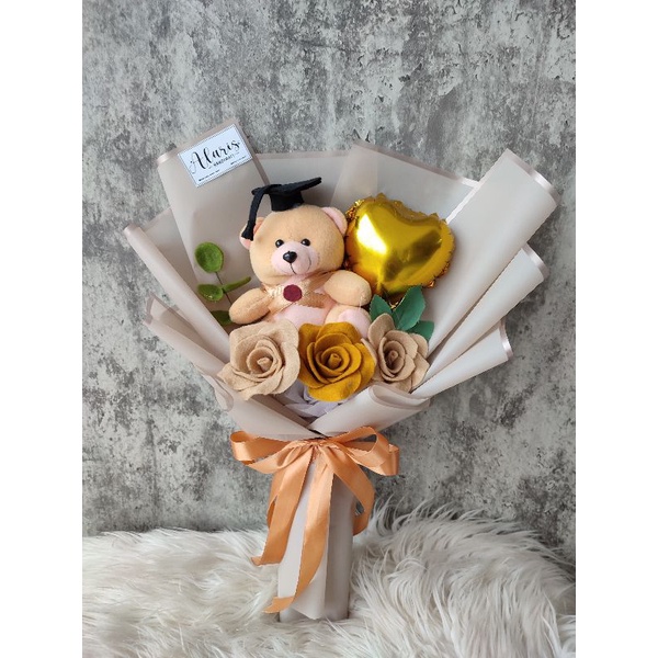 

bucket boneka wisuda ; buket boneka wisuda murah