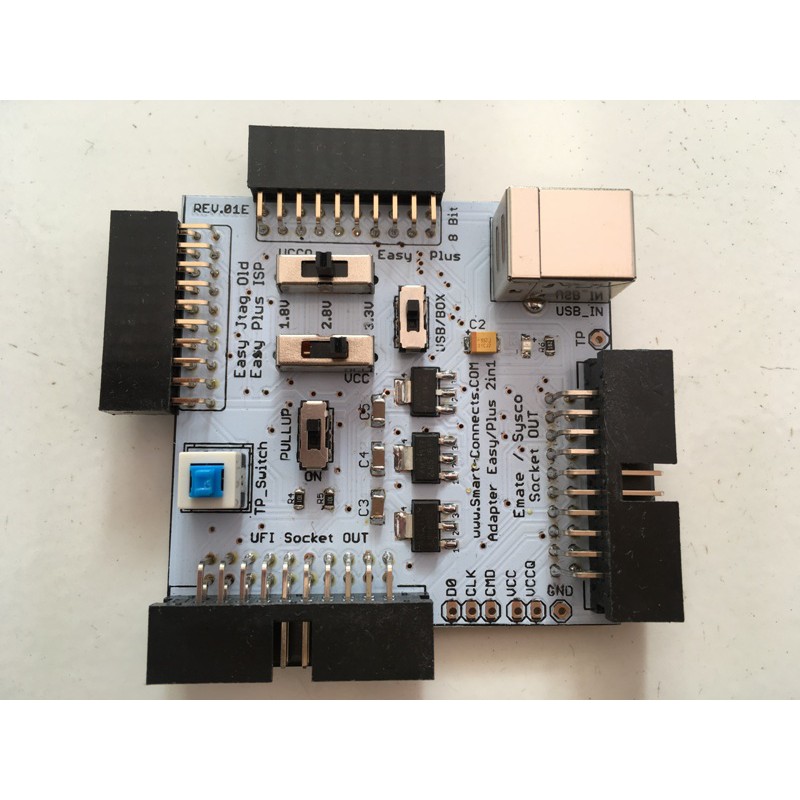 SMART CONNECTS Adapter Easy JTAG dan Plus V2 converter ke UFI Papa Emate Panda Sysco Socket & Direct