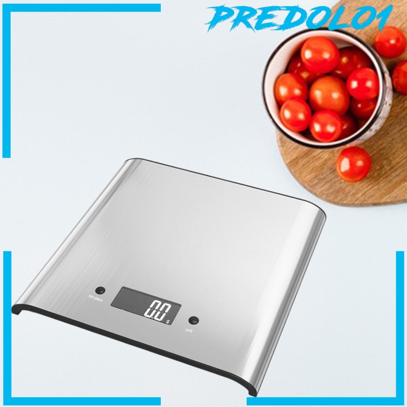 [PREDOLO1] Kitchen Scale Backlit Meal Prep Food Scales Tare Function Cooking Weight