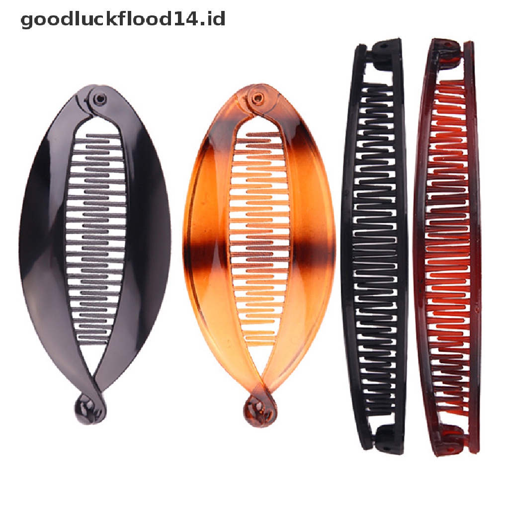 [OOID] 1Set Fish Shape Hair Claw Clips Banana Barrettes Hairpins Hair Jewelry For Women ID