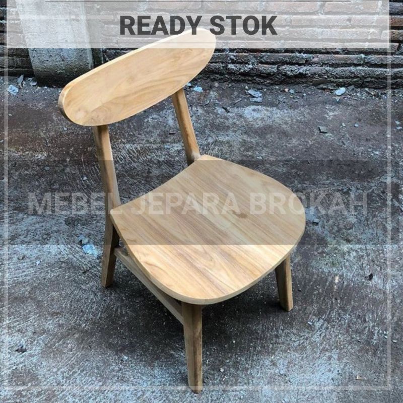 kursi cafe ropan jati/ kursi kafe kayu jati mentah