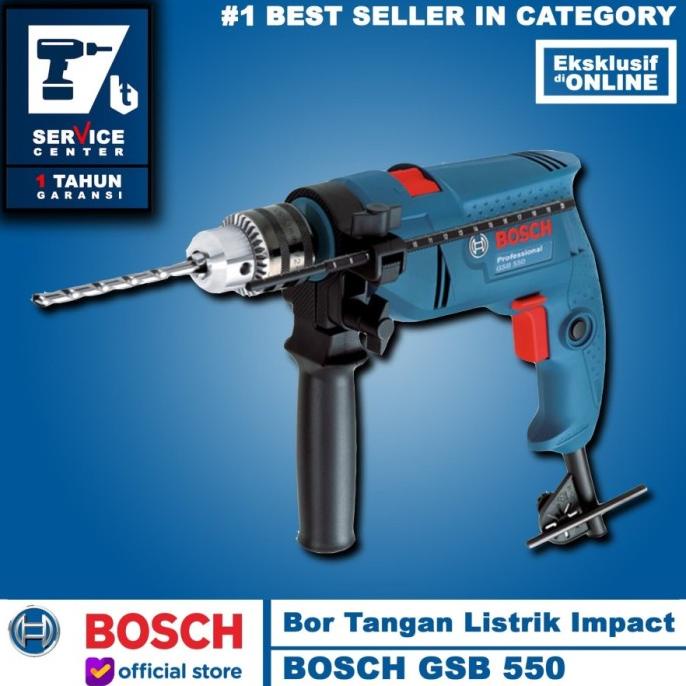 Mesin Bor Tangan - Bosch GSB 550 13mm