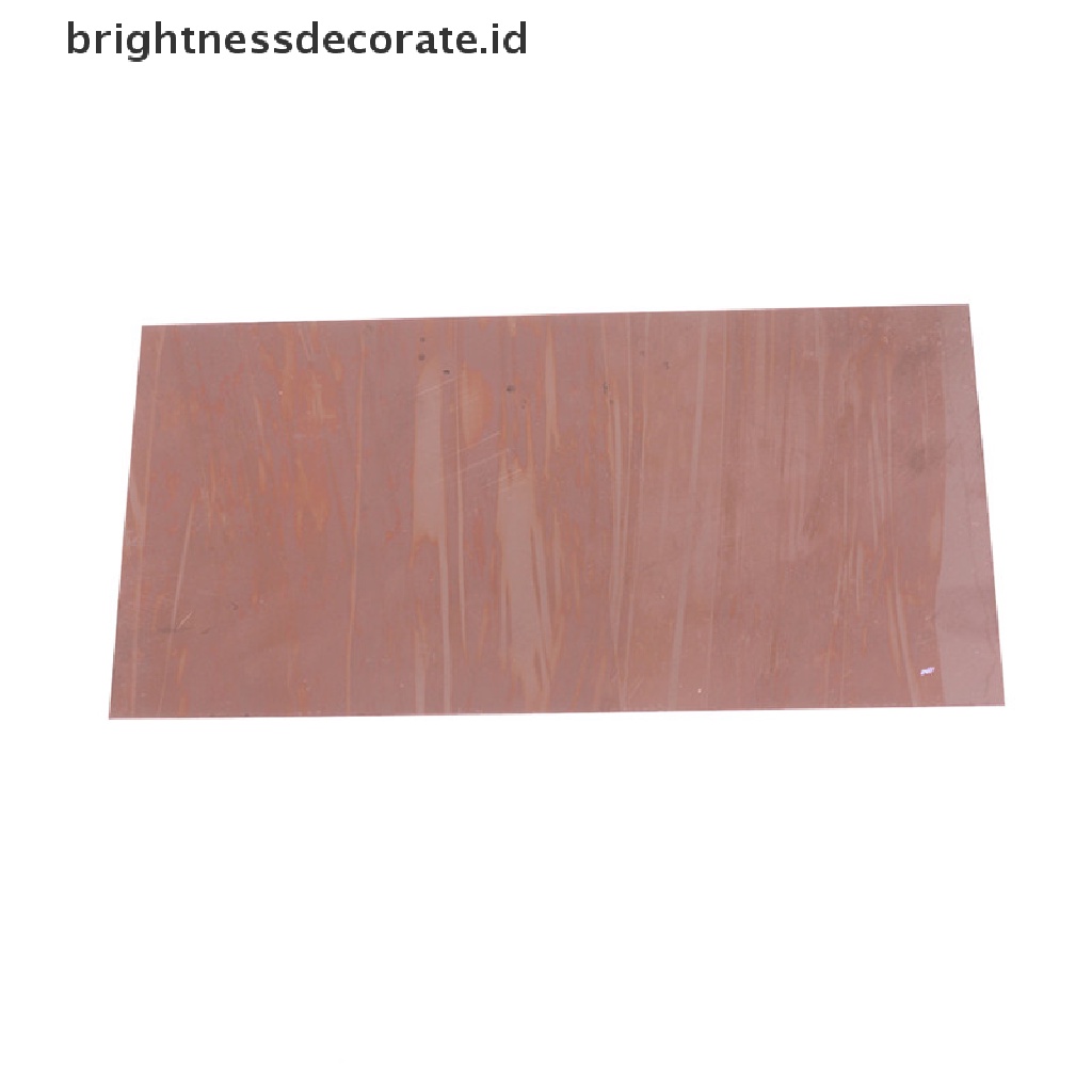Pelat Logam Tembaga Murni 99.9% Ukuran 0.5mm X 200mm X100Mm