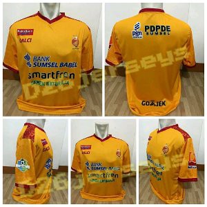 Dijual Jersey Sriwijaya FC home LIGA 1 2018 Full Sponsor OFFICIAL   patch Liga 1 2018 Murah