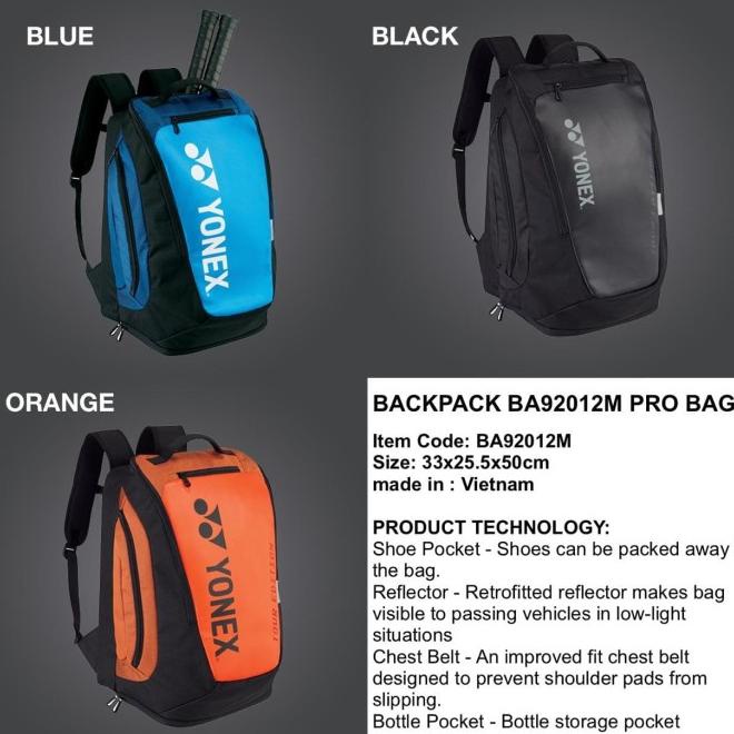 Tas Tenis Yonex Ba92012M Pro Bag
