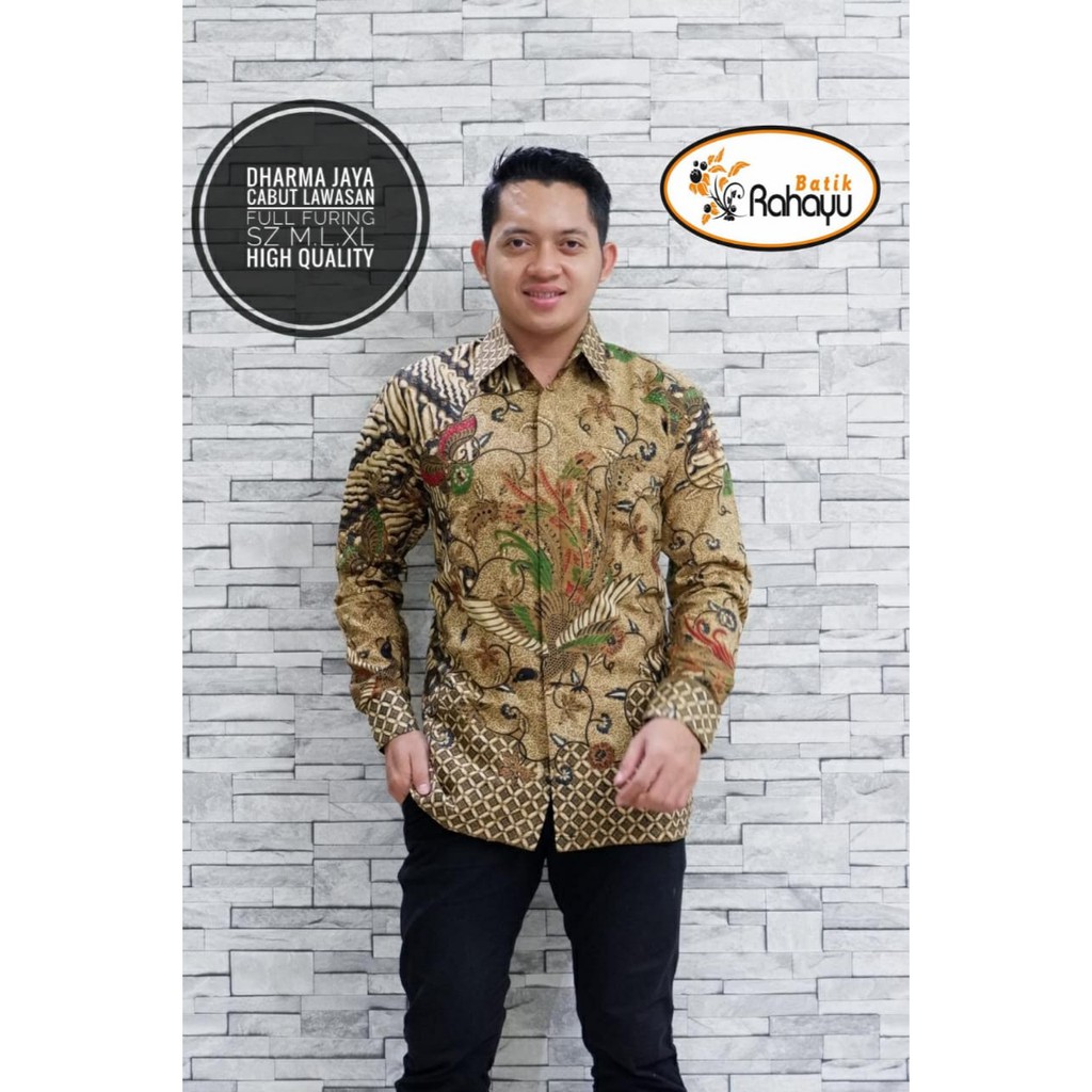 BAJU kemeja batik pria lengan panjang terbaru ORIGINAL batik pria lengan panjang modern