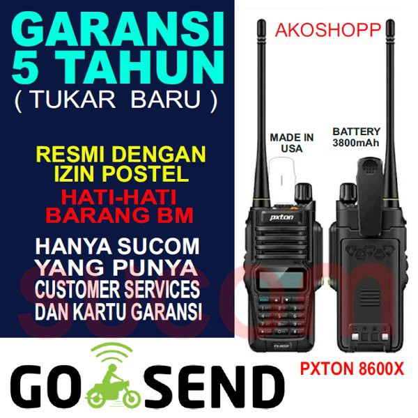 Paling Murah    Ht Pxton 8600P USA Ht PX-8600P DUAL BAND Handy Talkie