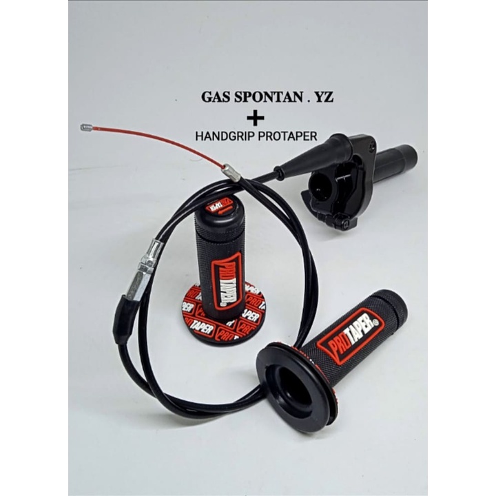 GAS SPONTAN YZ PLUS HANDGRIP PROTAPER UNIVERSAL MOTOR BEBEK VEGA JUPITER SATRIA KLX VORCE ONE DLL