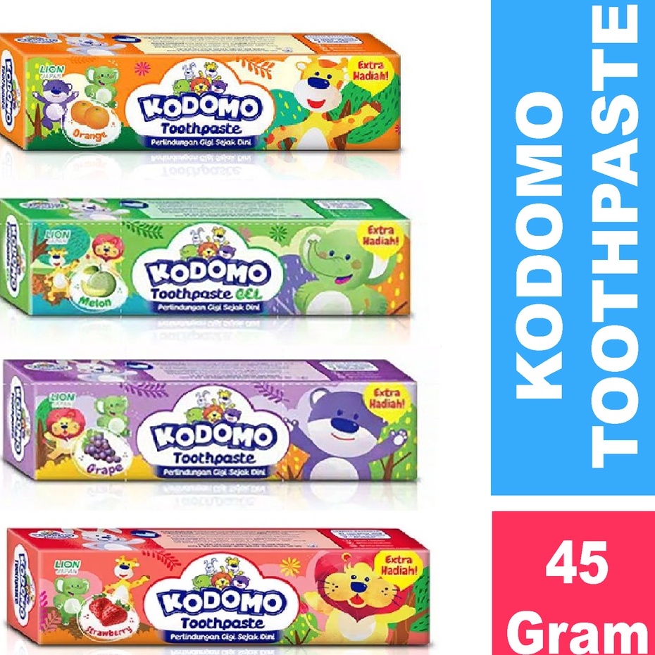 KODOMO PASTA GIGI ANAK 45gr / KODOMO Gel Toothpaste for Kids