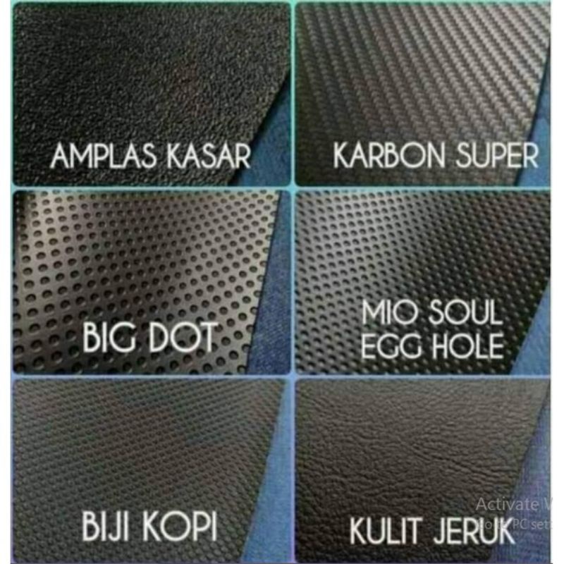 Kulit Jok motor imitasi/sonic/jeruk/amplas/soul/karbon/bigdot