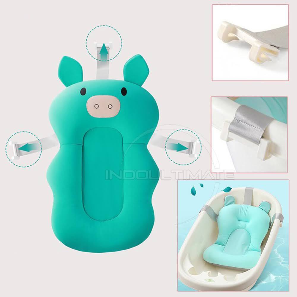 Alas Mandi Bayi Bantalan Mandi Bayi Baby Bath Math Baby Bath HN-1030 Helper Baby Shower Air Cushion Bed Alat Bantu Memandikan Bayi Alas Bak Mandi Bayi Tatakan Mandi Bayi Anti Tenggelam Jaring Mandi Bayi Baru Lahir Tempat Duduk Mandi Bayi