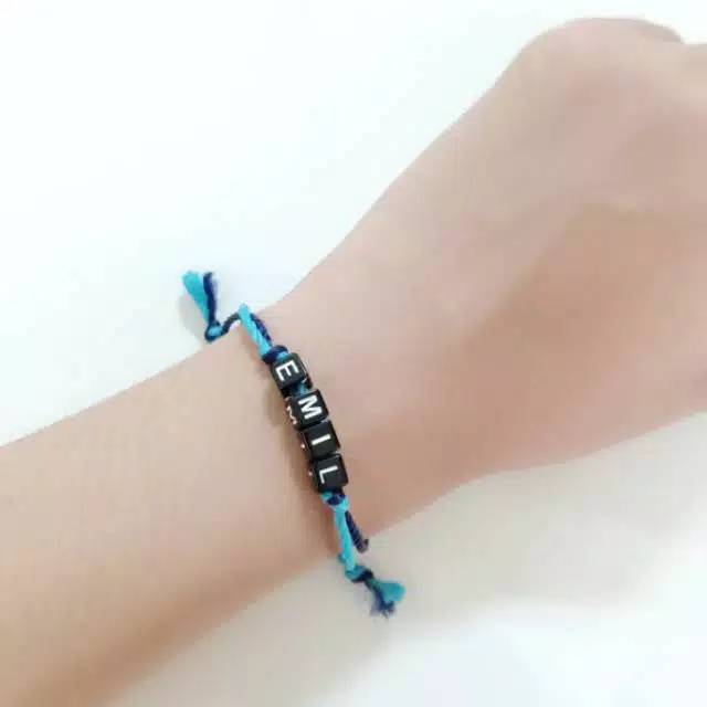 Gelang Nama / Gelang Inisial Polyester