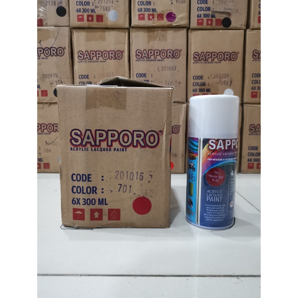 Cat Semprot Sapporo Paint 701 Honda Red R-3C