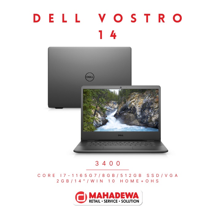 Dell Vostro 14 3400[Ci7-1165G7/8GB/512GB SSD/VGA 2GB/14″/W10 H+OHS]