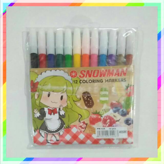 

Spidol snowman 12 warna