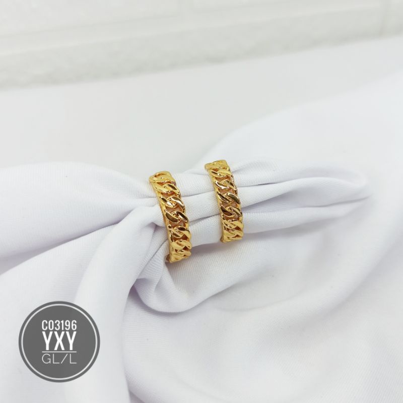 Cincin Yaxiya Rantai Warna18k Gold C03196