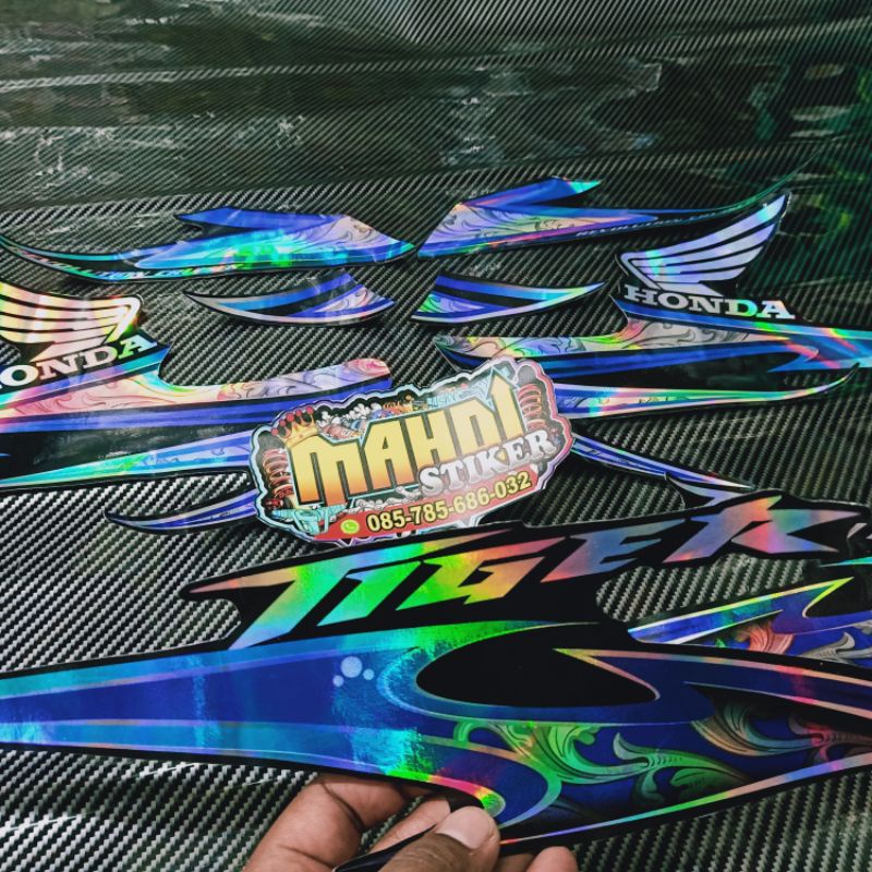 stiker tiger setriping motor honda tiger setriping modifikasi tiger decal stiker tiger