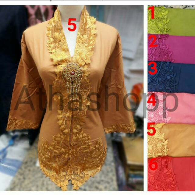 Kebaya Modern Encim Jumbo Lengan 7/8
