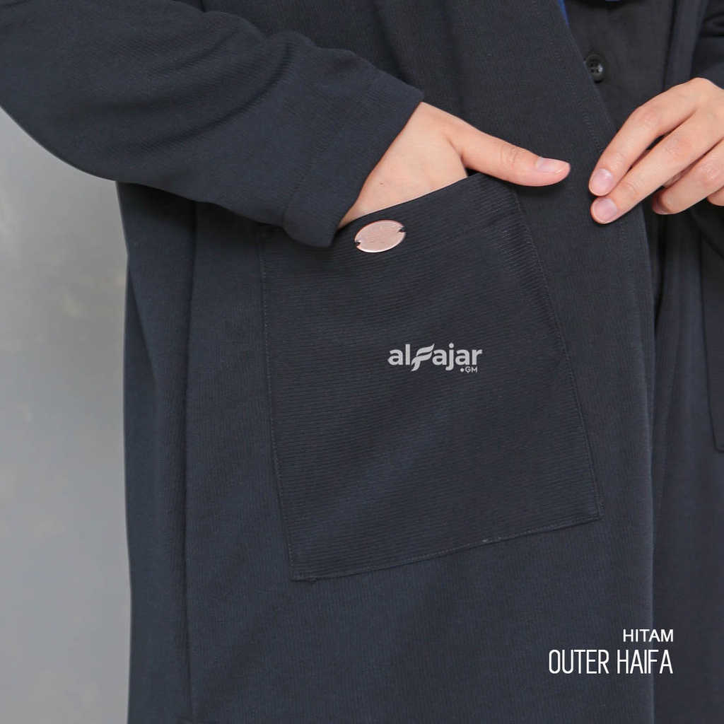 Outer Hoodie Syar'i Haifa by Alfajar