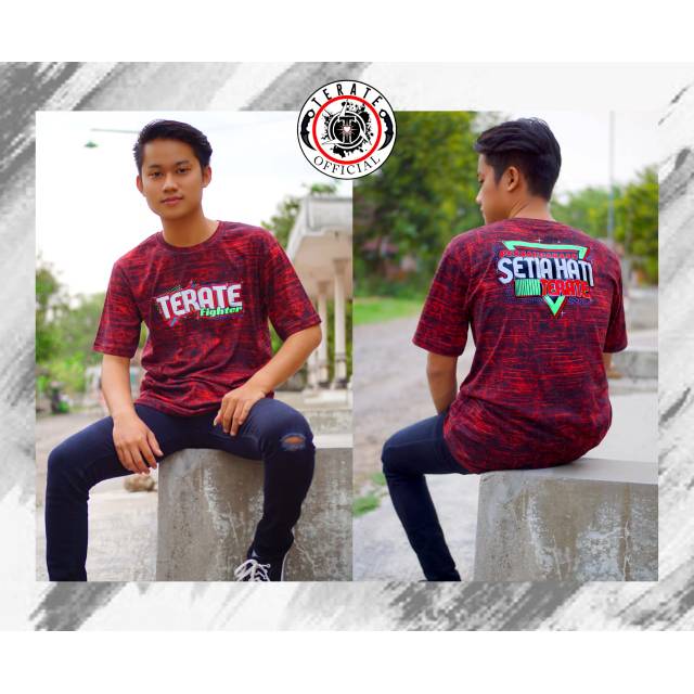 Kaos Distro PSHT Merah Hati