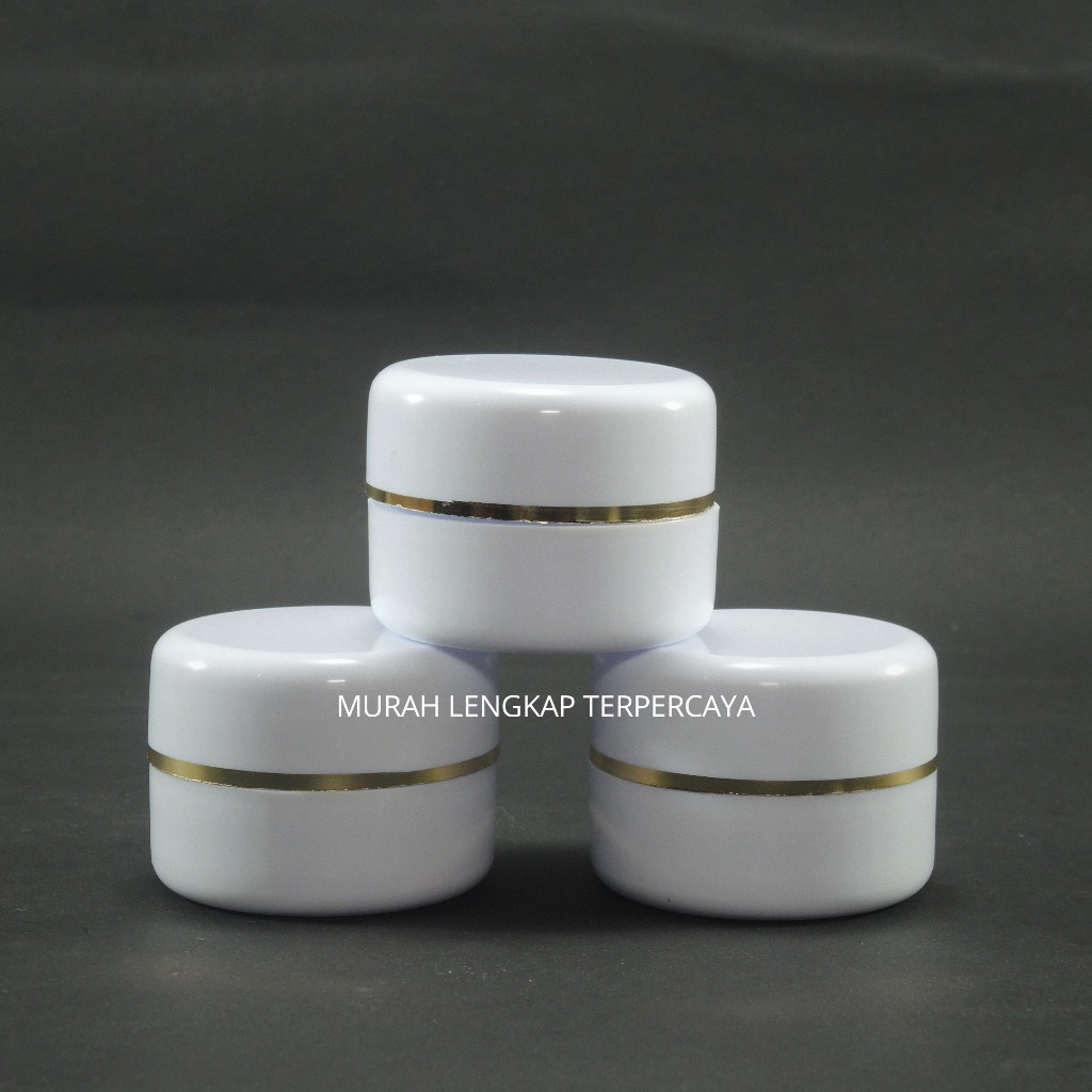 POT CREAM PP 12,5 GRAM PUTIH POLOS LIS GOLD