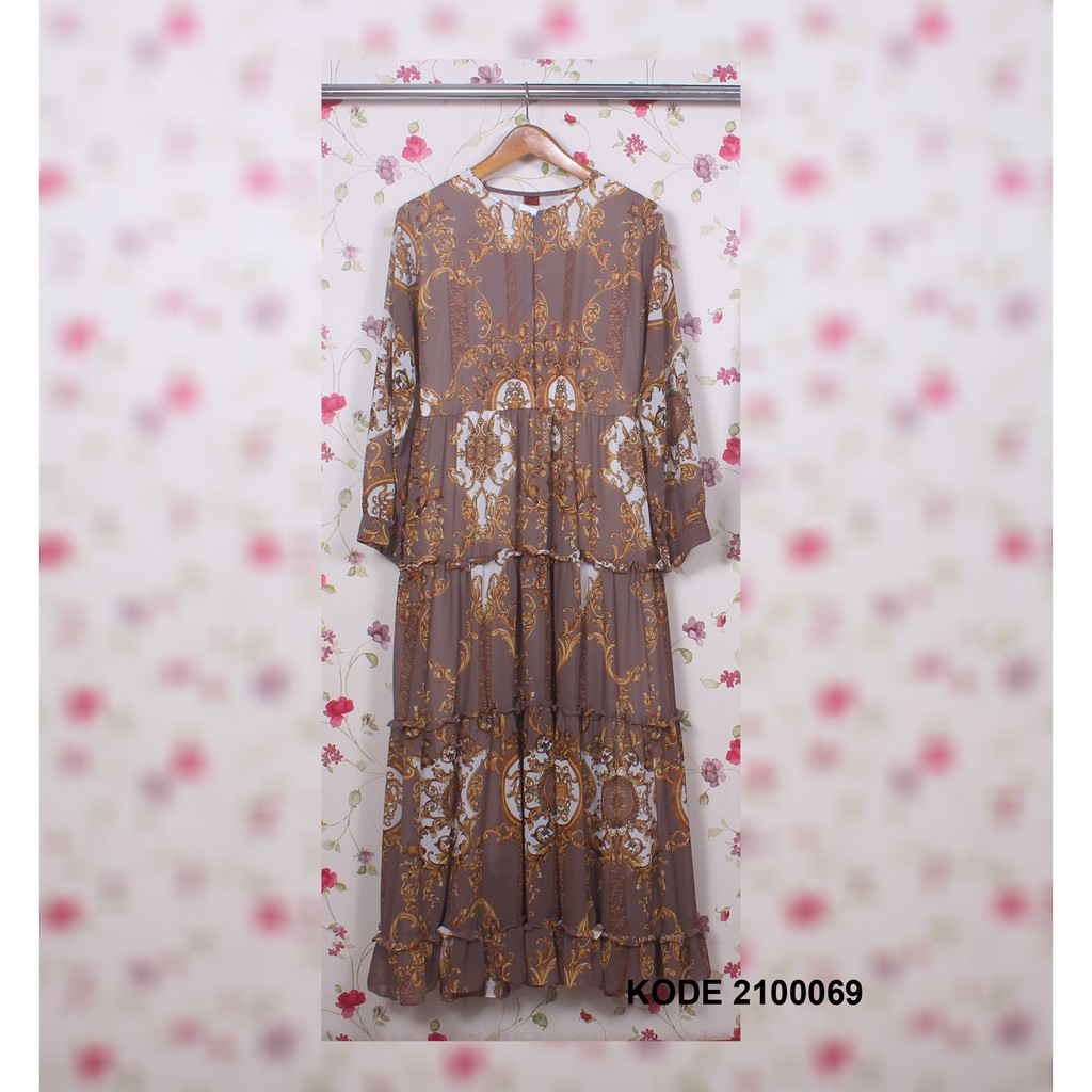 GAMIS MOTIF BUNGA PURING_IDOLA