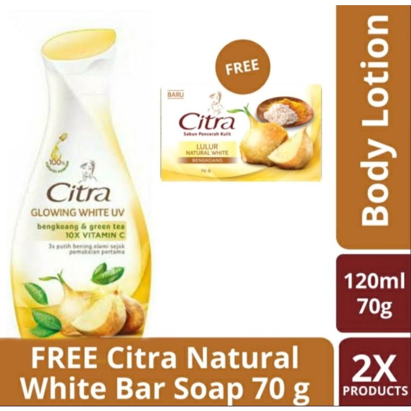 Citra Hand Body Lotion Bengkoang 120ml + Sabun Citra 70gr