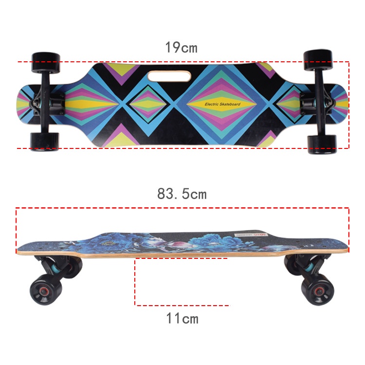 Papan Seluncur Panjang 83.5x19cm 33 Inch Bahan Maple Untuk Permukaan Ikan
