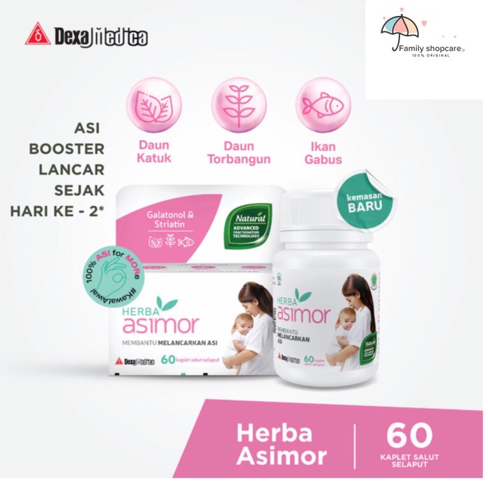 Herba Asimor Botol 60 Kapsul / Asi Booster / Pelancar Asi