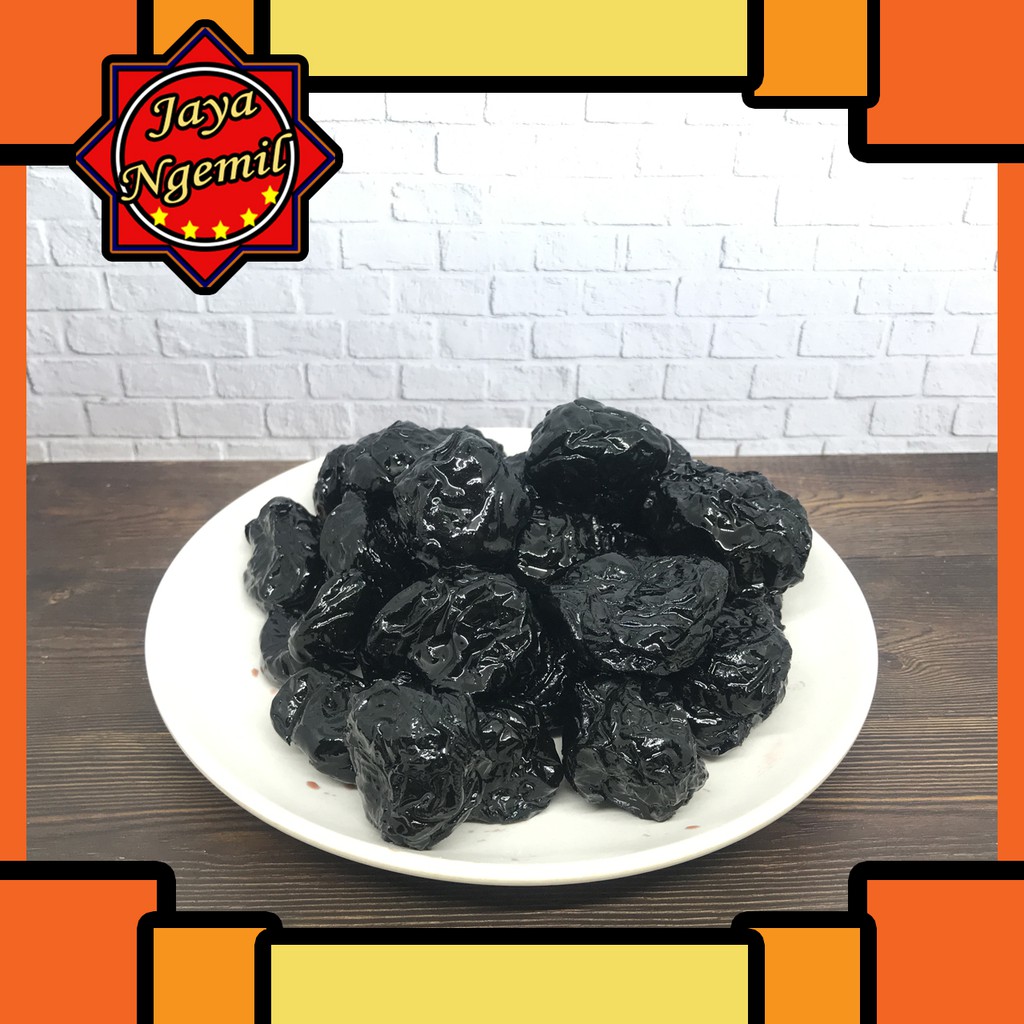 

Manisan Buah Plum Hitam Basah Tanpa Biji - 100 Gram