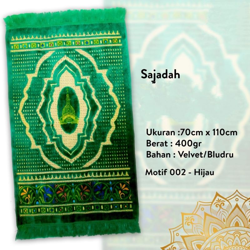 Sajadah Turki Dewasa Kualitas Premium Real Pic Grosir Murah 70x110