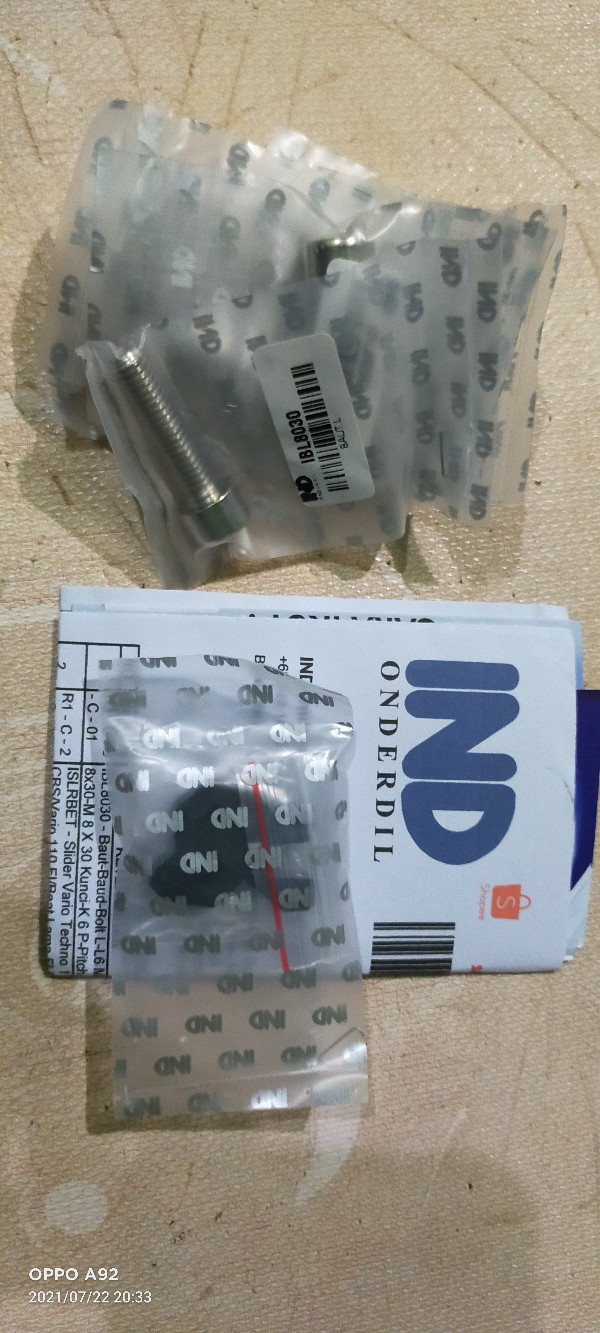 Baut-baud-bolt L-l6 M8x30-8x30-m 8 X 30 Kunci-k 6 P-pitch 1.25