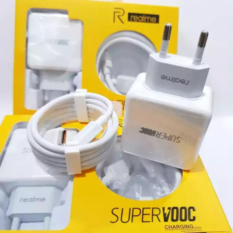 Charger realme type C SUPER VOOC realme X/ XT/ X2/ 5 pro/ 7/ 7i/ Realme 8/ C25 [USB-C 20W] flash Charger