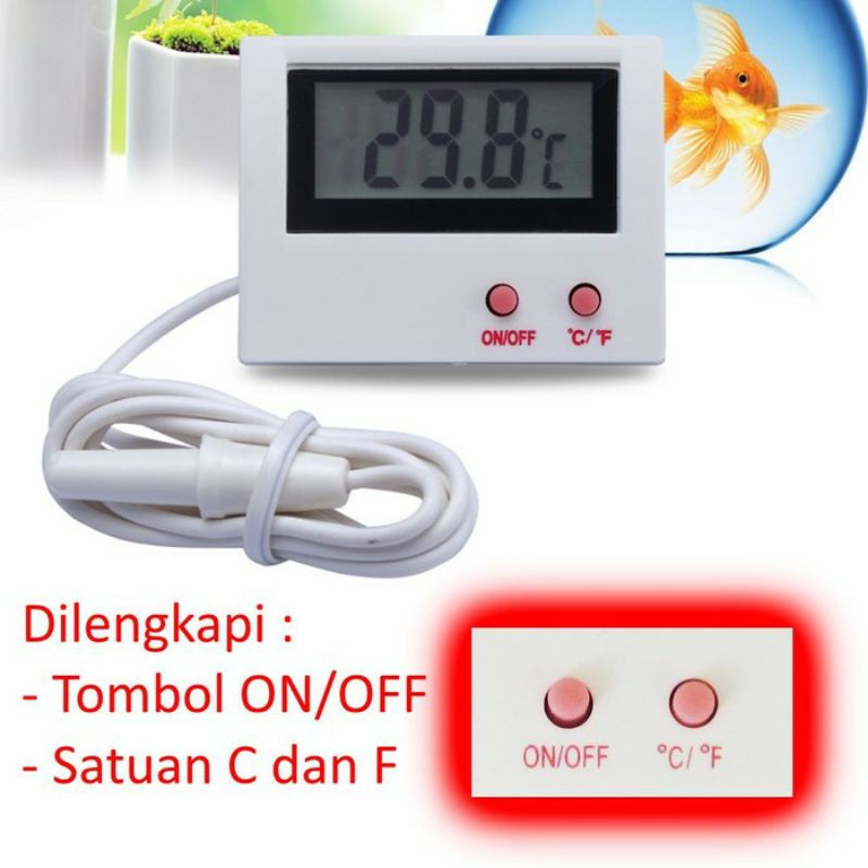 Termometer DIGITAL Aquarium-Kulkas-Freezer dllTIPE BH-5