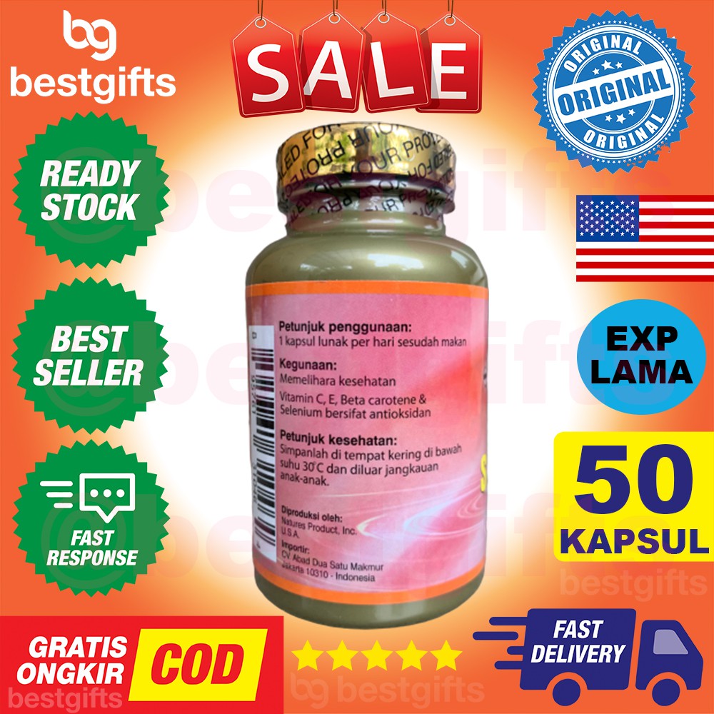 SEA-QUILL SEAQUILL SEA QUILL SELENIUM ACE VITAMIN A C E ANTIOKSIDAN IMUN DAYA TAHAN TUBUH 50 KAPSUL