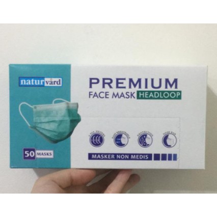 MASKER 3 PLY EARLOOP HEADLOOP 50PCS-7