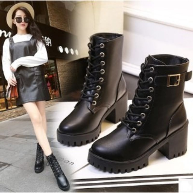 BOOTS WANITA | Sepatu Boots BTS Wanita High Quality Traveling Gaya Trendy