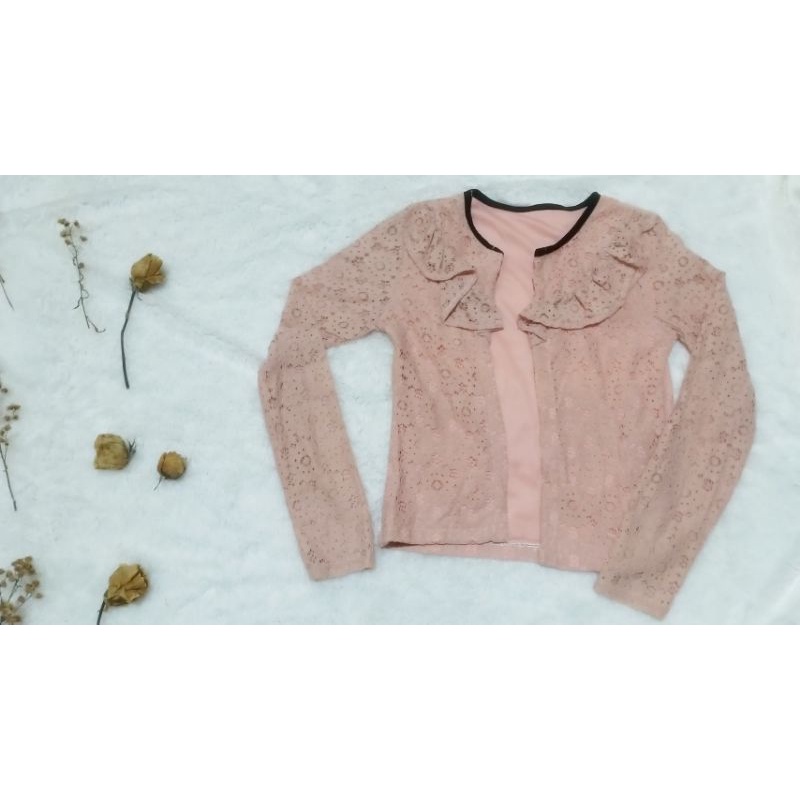 (PRELOVED) Blazer Brokat
