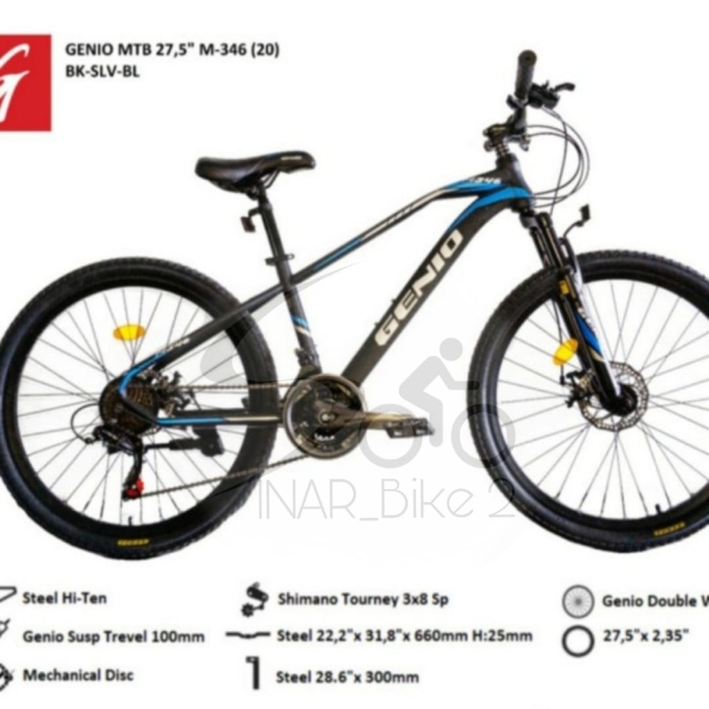 Sepeda Gunung 27,5Inch Mtb Genio M46