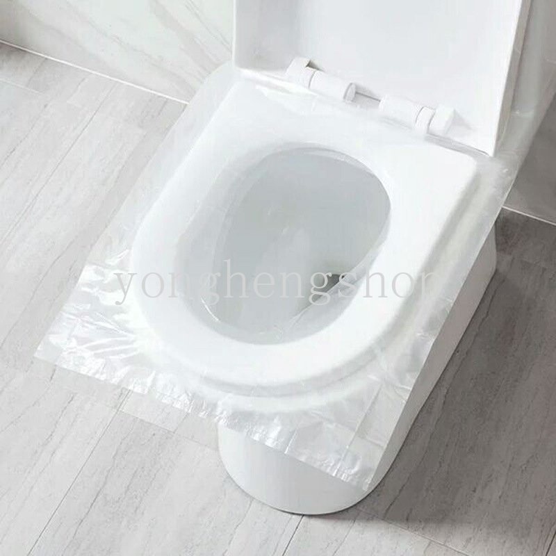 50pcs / set Cover Dudukan Toilet Sekali Pakai Portable Higienis Anti Bakteri Untuk Travel / Outdoor