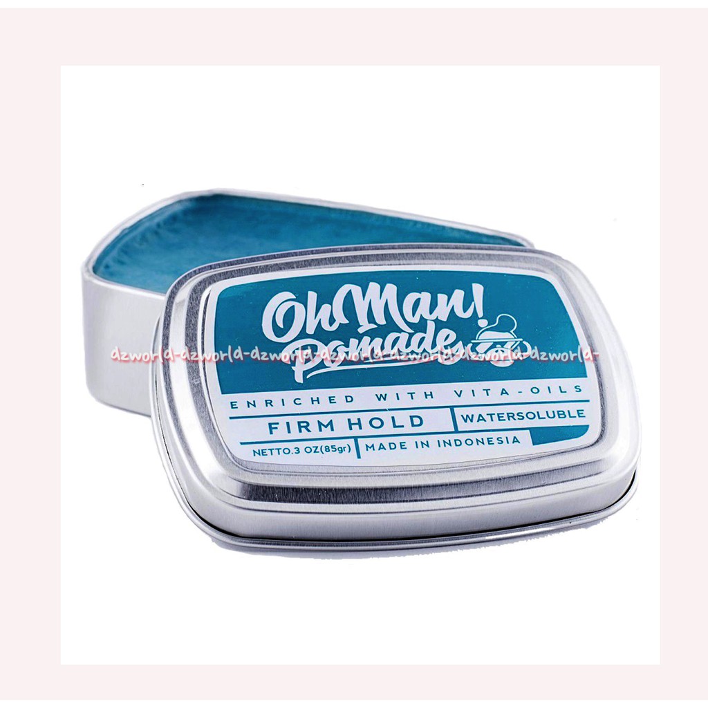 OhMan Pomade Enriched With Vita Oil Firm Hold Watersoluble 85gr Oh Man