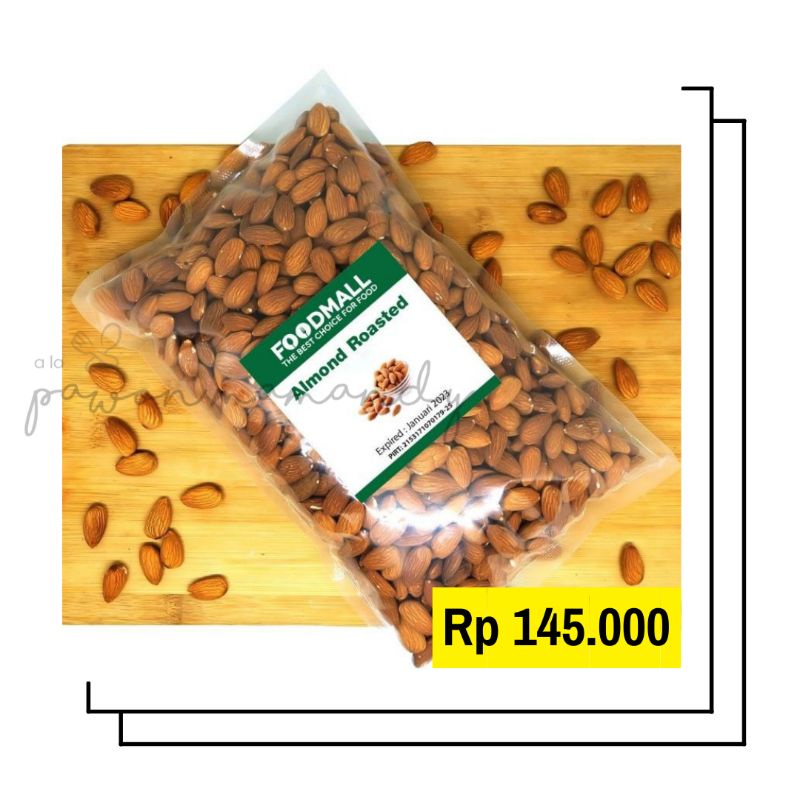 

Kacang Almond Panggang UTUH 1kg SUPER | PREMIUM