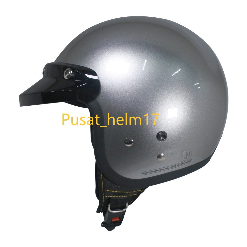 Helm Cargloss Retro- Silver Met