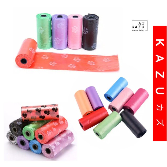 BAROKAH GAMIS KAZU Refill Plastik Sampah SAJA Portable Mini Roll Isi Kantong Poop