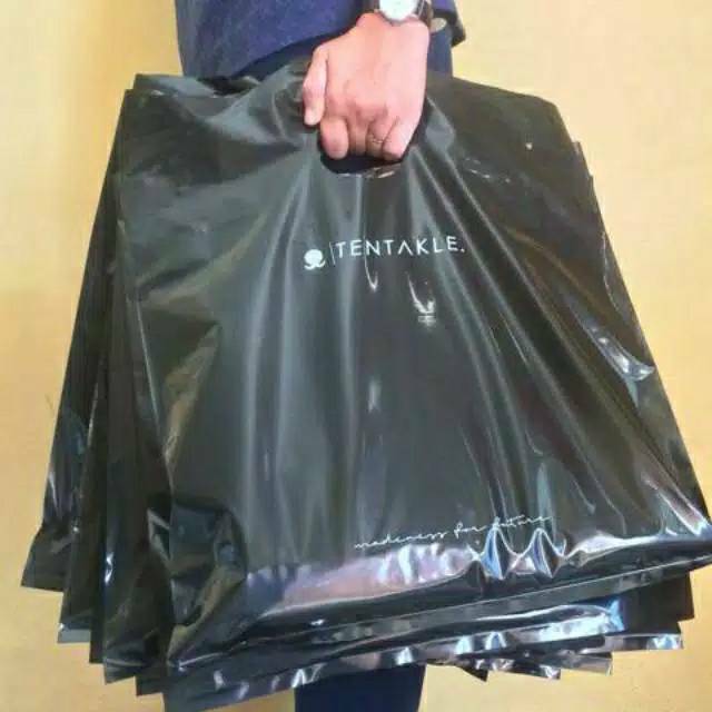 Kantong Plastik Sablon Pe Gunung 42x55 , Sablon Plastik Custome Design