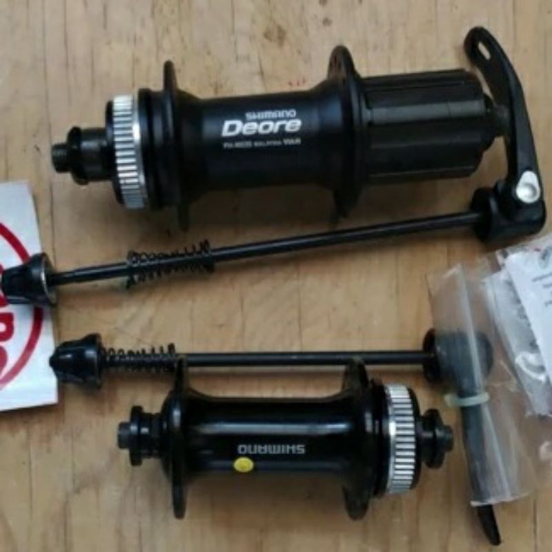 Sepasang Hub Freehub Shimano 32H 8 9 10 Speed Disc Lubang 32 Hole Cakram